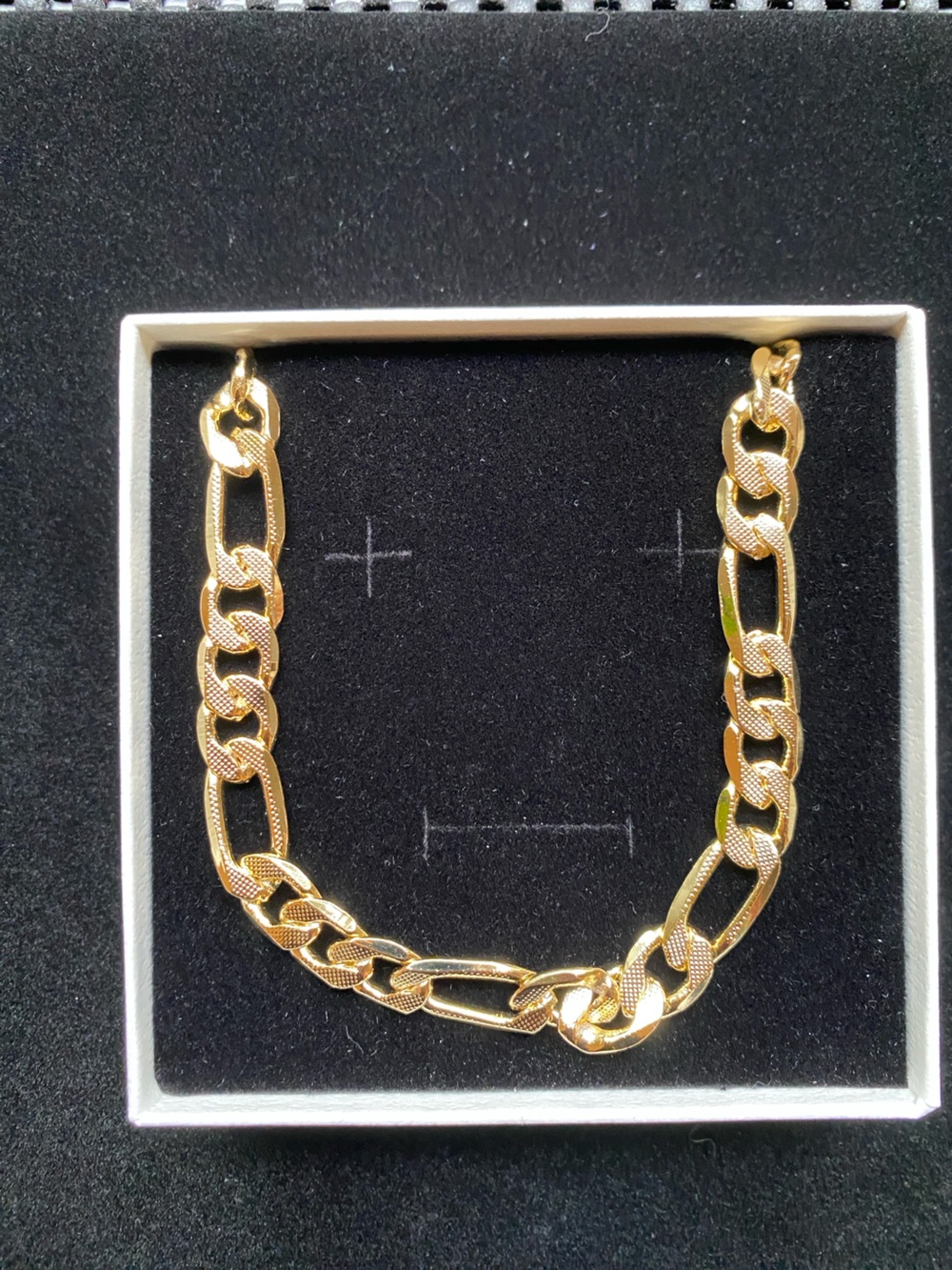 20 inch 14K Gold Plated Figaro Chain 9.4MM
